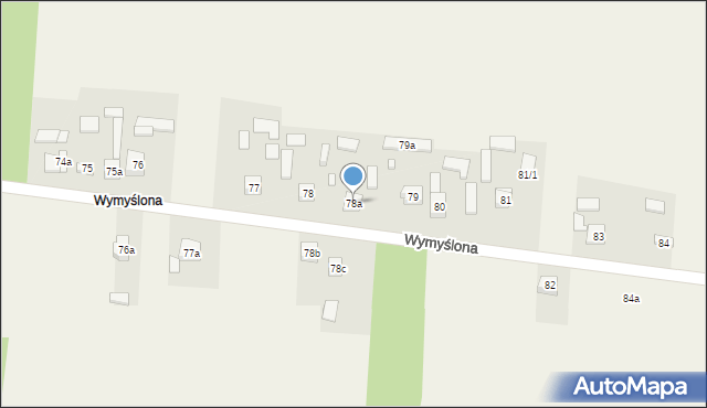 Krajno Pierwsze, Wymyślona, 40, mapa Krajno Pierwsze