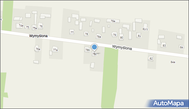 Krajno Pierwsze, Wymyślona, 41, mapa Krajno Pierwsze