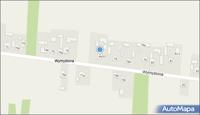 Krajno Pierwsze, Wymyślona, 44, mapa Krajno Pierwsze