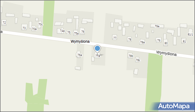 Krajno Pierwsze, Wymyślona, 49, mapa Krajno Pierwsze