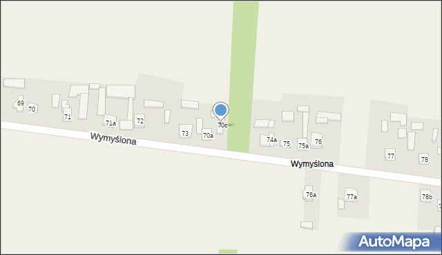 Krajno Pierwsze, Wymyślona, 54, mapa Krajno Pierwsze