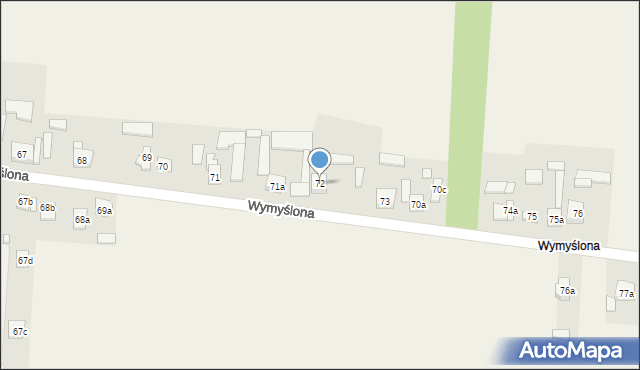 Krajno Pierwsze, Wymyślona, 62, mapa Krajno Pierwsze