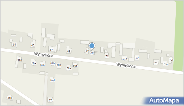 Krajno Pierwsze, Wymyślona, 68, mapa Krajno Pierwsze