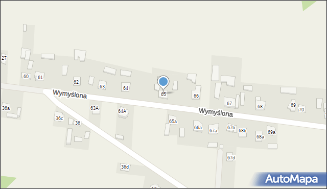 Krajno Pierwsze, Wymyślona, 78, mapa Krajno Pierwsze