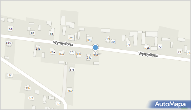 Krajno Pierwsze, Wymyślona, 79, mapa Krajno Pierwsze