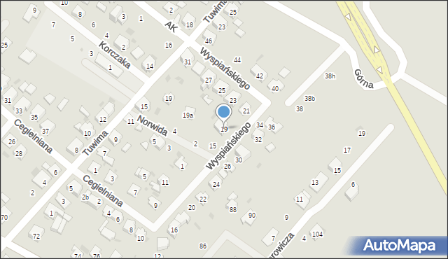 Krapkowice, Wyspiańskiego Stanisława, 19, mapa Krapkowice