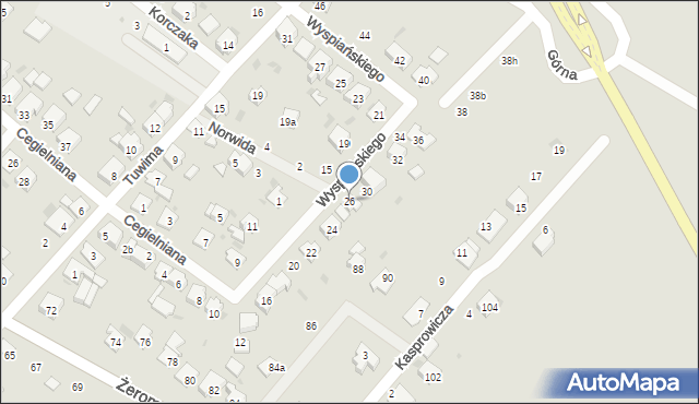 Krapkowice, Wyspiańskiego Stanisława, 26, mapa Krapkowice