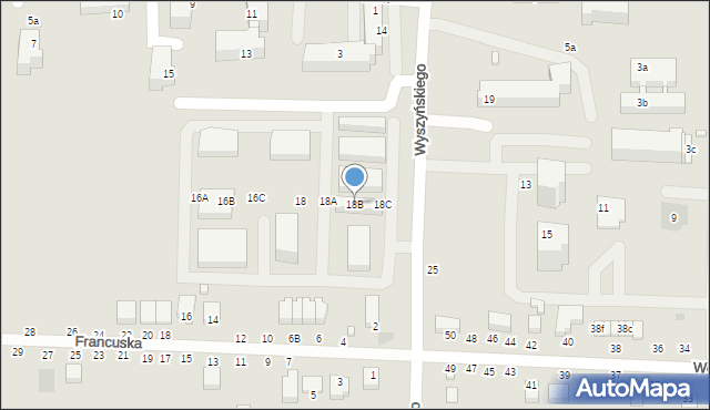 Kraśnik, Wyszyńskiego Stefana, ks. kard., 18B, mapa Kraśnik
