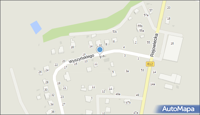 Krasnystaw, Wyszyńskiego Stefana, ks. kard., 9, mapa Krasnystaw