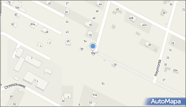 Krępiec, Wyspiańskiego Stanisława, 56a, mapa Krępiec