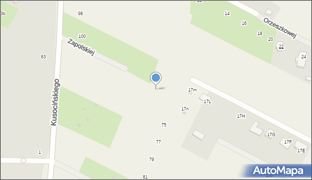 Krępiec, Wyspiańskiego Stanisława, 70a, mapa Krępiec