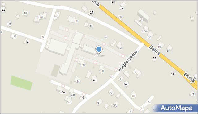 Krosno, Wyspiańskiego Stanisława, 22, mapa Krosna