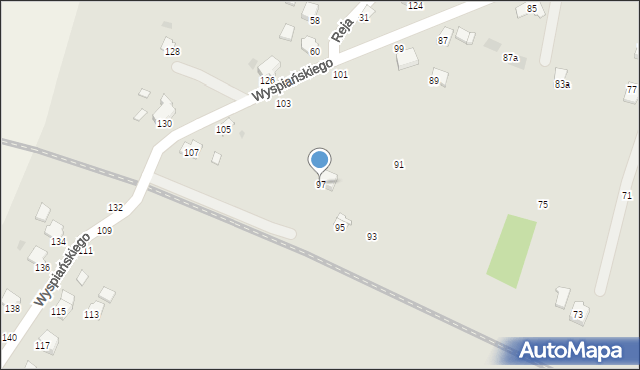 Krosno, Wyspiańskiego Stanisława, 97, mapa Krosna
