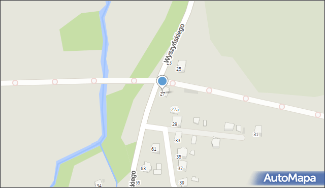 Krosno, Wyszyńskiego Stefana, ks. kard., 27, mapa Krosna