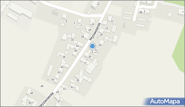 Krowiarki, Wyzwolenia, 33, mapa Krowiarki