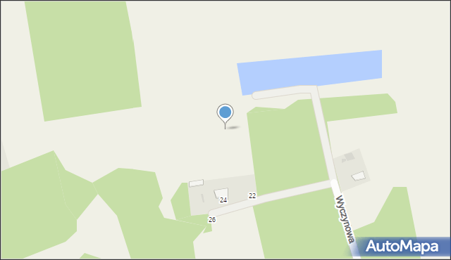 Kruszyn Krajeński, Wyczynowa, 13, mapa Kruszyn Krajeński