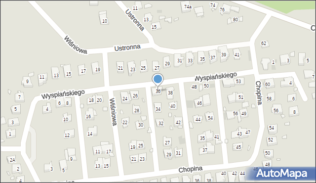 Krzepice, Wyspiańskiego Stanisława, 36, mapa Krzepice