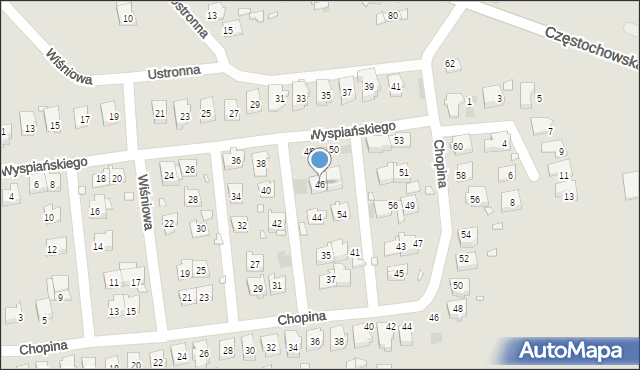 Krzepice, Wyspiańskiego Stanisława, 46, mapa Krzepice