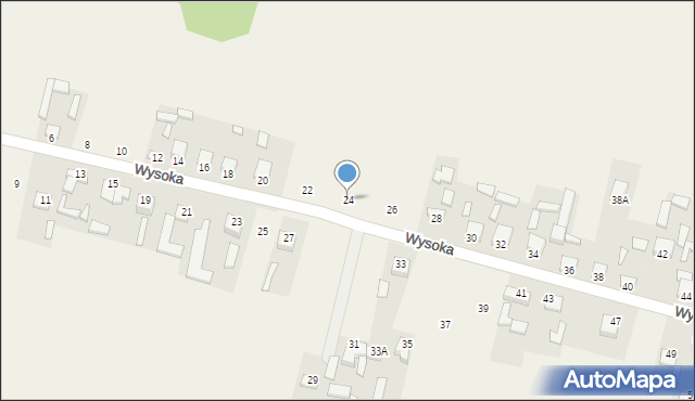Kuczów, Wysoka, 24, mapa Kuczów