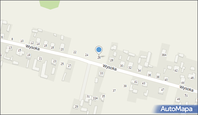 Kuczów, Wysoka, 26, mapa Kuczów
