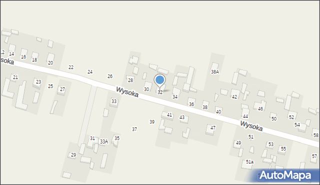 Kuczów, Wysoka, 32, mapa Kuczów