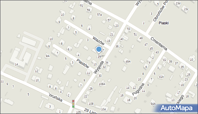 Kutno, Wygoda, 15, mapa Kutno