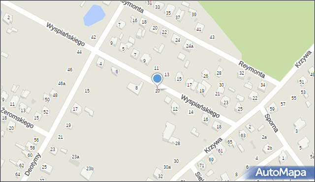 Kutno, Wyspiańskiego Stanisława, 10, mapa Kutno