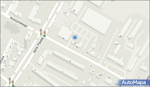 Kutno, Wyszyńskiego Stefana, ks. kard., 5, mapa Kutno