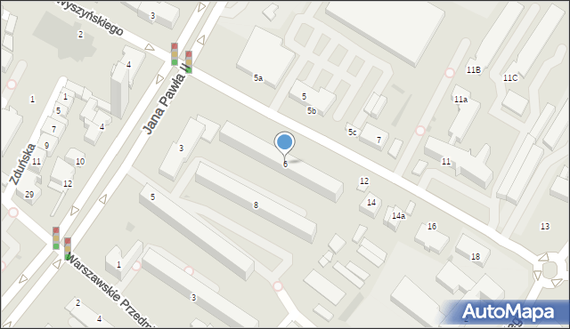 Kutno, Wyszyńskiego Stefana, ks. kard., 6, mapa Kutno