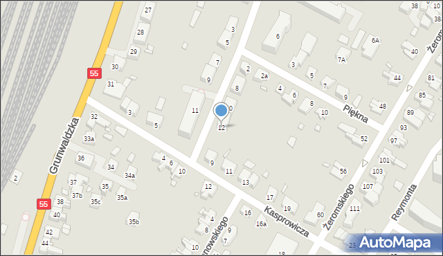 Kwidzyn, Wybickiego Józefa, gen., 12, mapa Kwidzyn