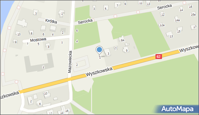 Łacha, Wyszkowska, 1, mapa Łacha