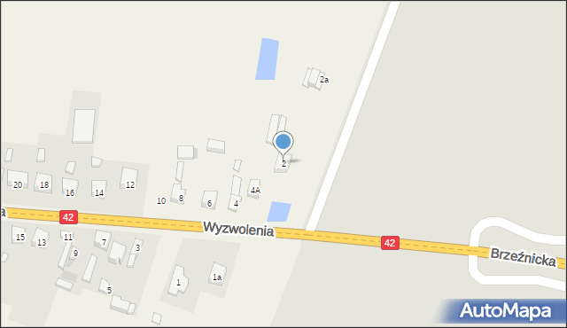 Ładzice, Wyzwolenia, 2, mapa Ładzice