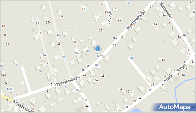 Łańcut, Wyszyńskiego Stefana, ks. kard., 37, mapa Łańcut