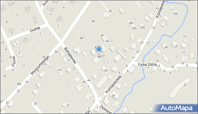 Łańcut, Wyszyńskiego Stefana, ks. kard., 40, mapa Łańcut