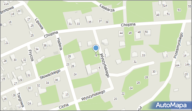 Łaskarzew, Wyszyńskiego Stefana, ks. kard., 4, mapa Łaskarzew