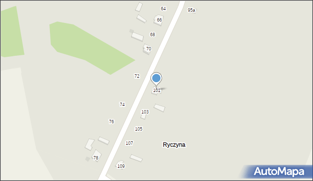 Łaszczów, Wyszyńskiego Stefana, ks. kard., 101, mapa Łaszczów