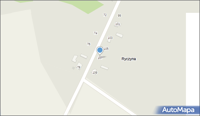 Łaszczów, Wyszyńskiego Stefana, ks. kard., 107, mapa Łaszczów