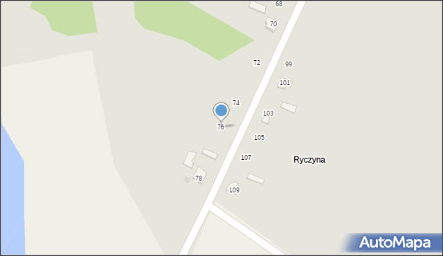 Łaszczów, Wyszyńskiego Stefana, ks. kard., 76, mapa Łaszczów