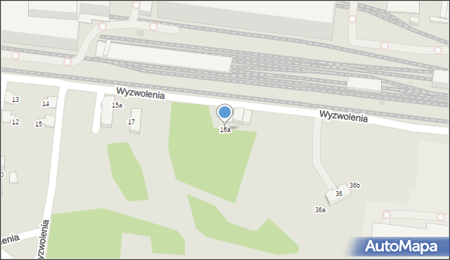 Łaziska Górne, Wyzwolenia, 16a, mapa Łaziska Górne