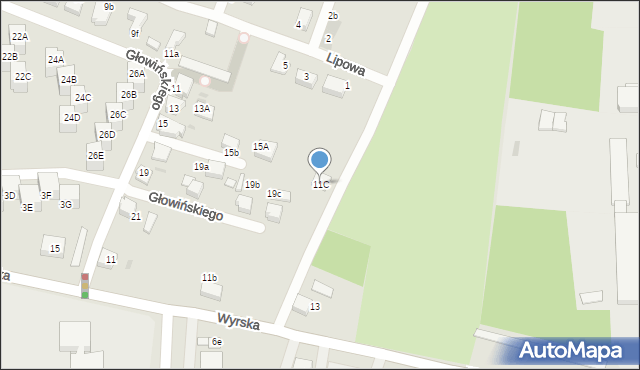 Łaziska Górne, Wyrska, 11C, mapa Łaziska Górne