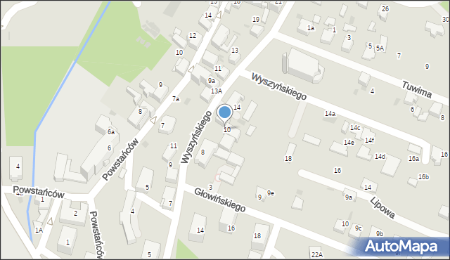 Łaziska Górne, Wyszyńskiego Stefana, ks. kard., 12, mapa Łaziska Górne