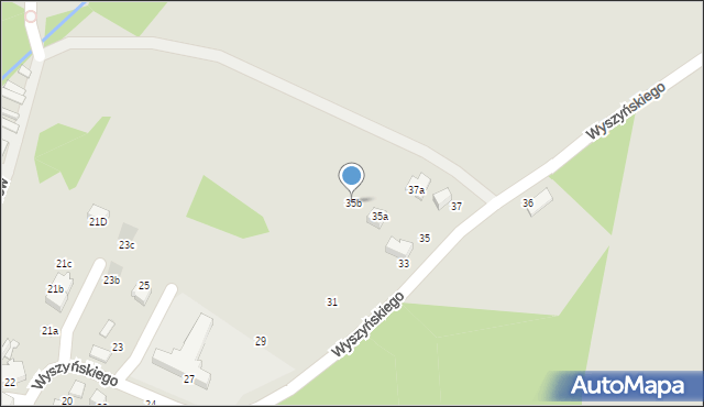 Łaziska Górne, Wyszyńskiego Stefana, ks. kard., 35b, mapa Łaziska Górne