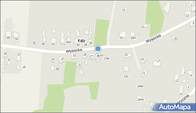 Łazy, Wysocka, 25, mapa Łazy