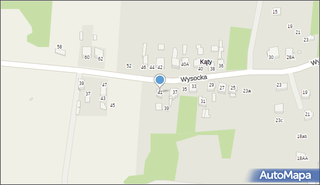 Łazy, Wysocka, 41, mapa Łazy