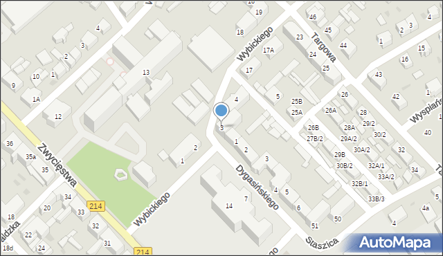 Lębork, Wybickiego Józefa, gen., 3, mapa Lębork