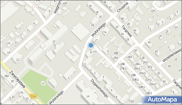 Lębork, Wybickiego Józefa, gen., 4, mapa Lębork