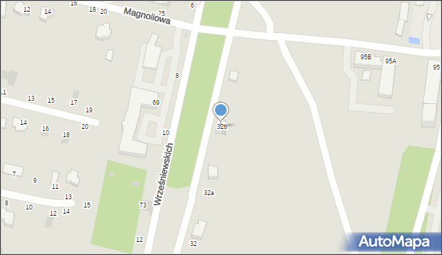 Łęczna, Wyszyńskiego Stefana, ks. kard., 32b, mapa Łęczna