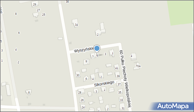 Łęczyca, Wyszyńskiego Stefana, ks. kard., 5, mapa Łęczyca