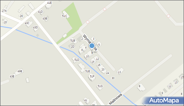 Legionowo, Wymarzona, 8, mapa Legionowo