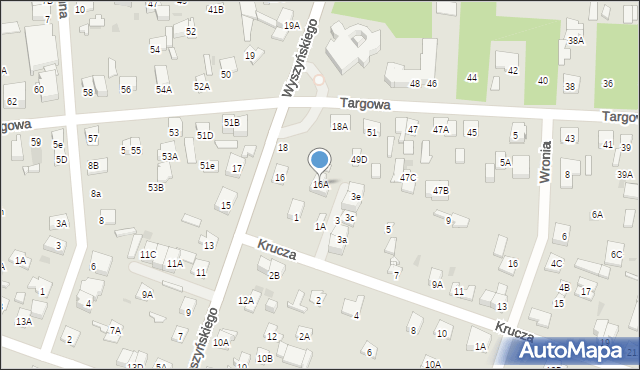 Legionowo, Wyszyńskiego Stefana, ks. kard., 16A, mapa Legionowo